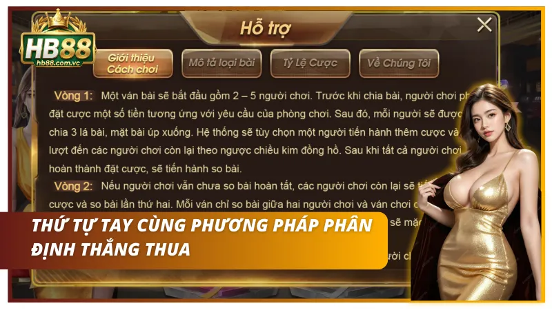 Minh họa các tổ hợp và cách phân định kết quả