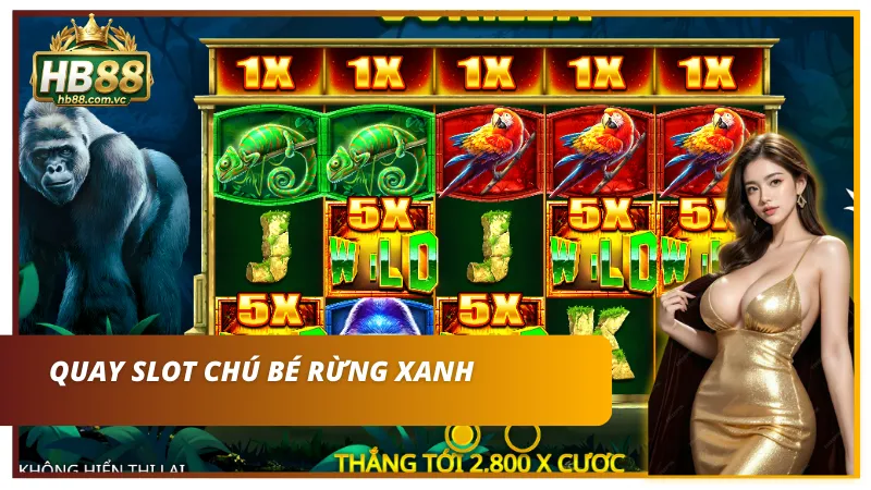 Nổ hũ với siêu phẩm rừng xanh của nhà cái HB88